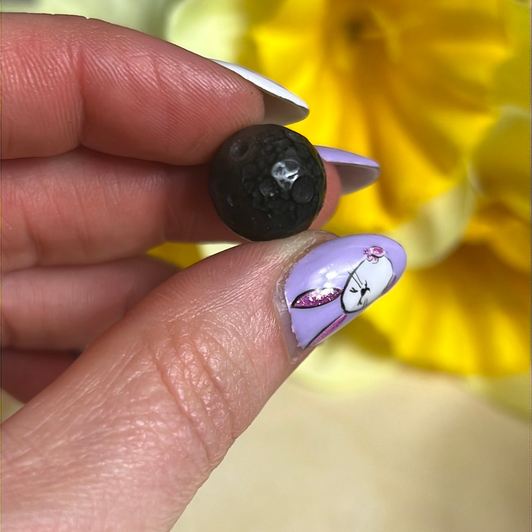 Mini Obsidian Planet Moon Sphere