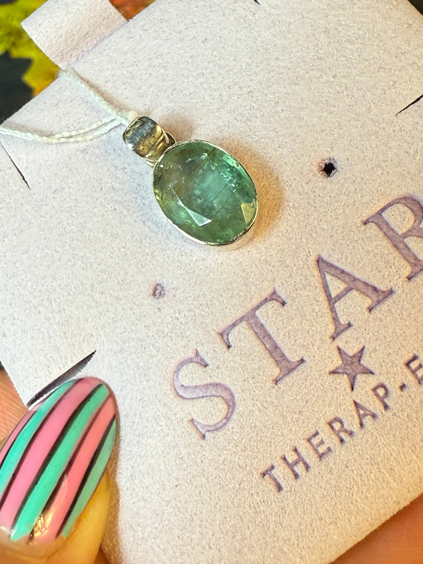 Green Kyanite 925 Pendant