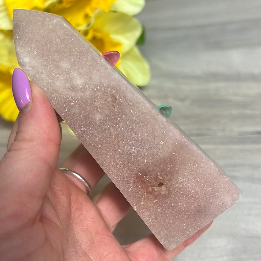 Brazilian Pink Amethyst Tower Point