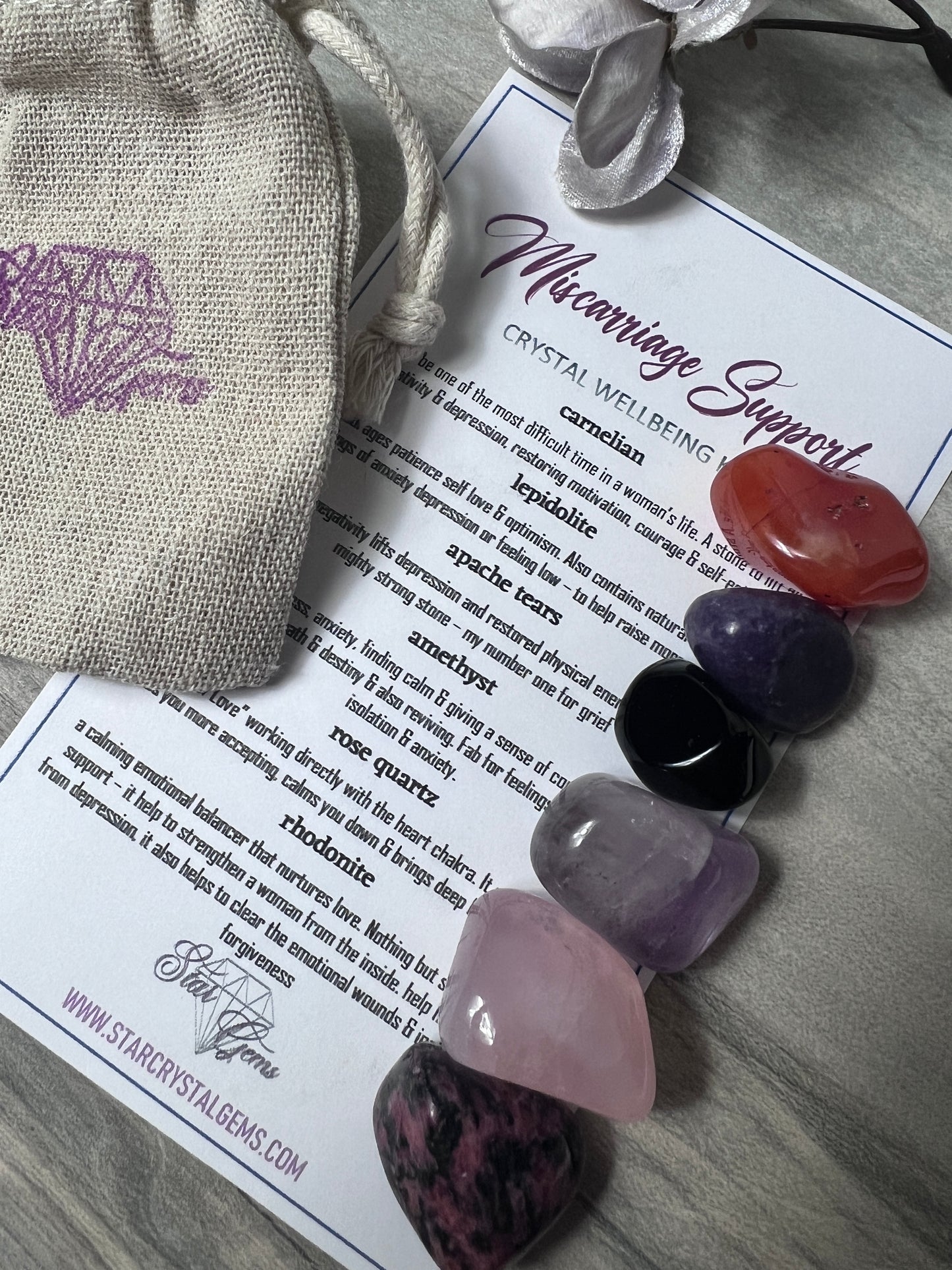 Starcrystalgems - Miscarriage Support - Tumblestone Kit