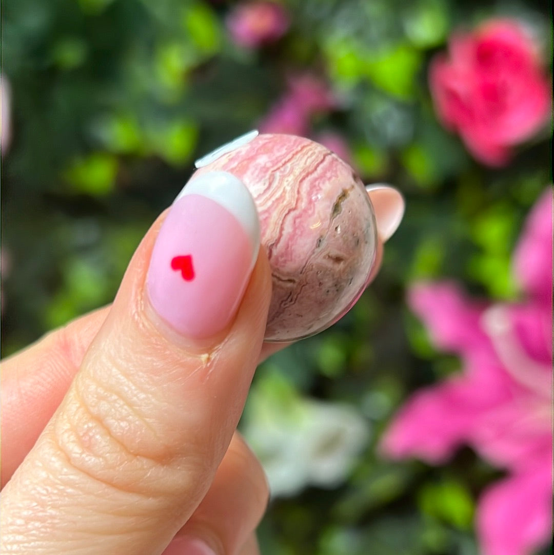 Rhodochrosite Druzy Sphere