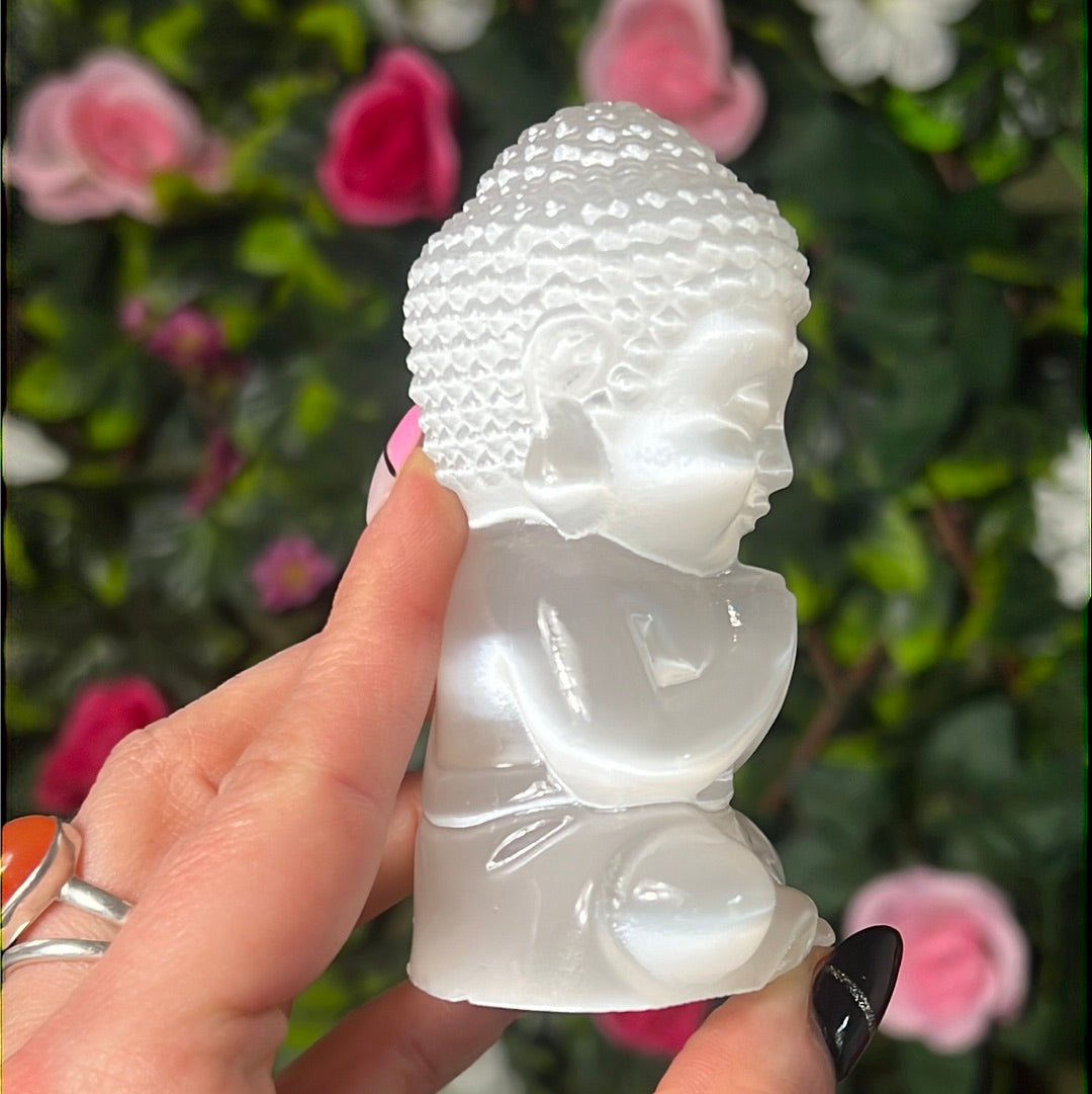 Selenite Buddha