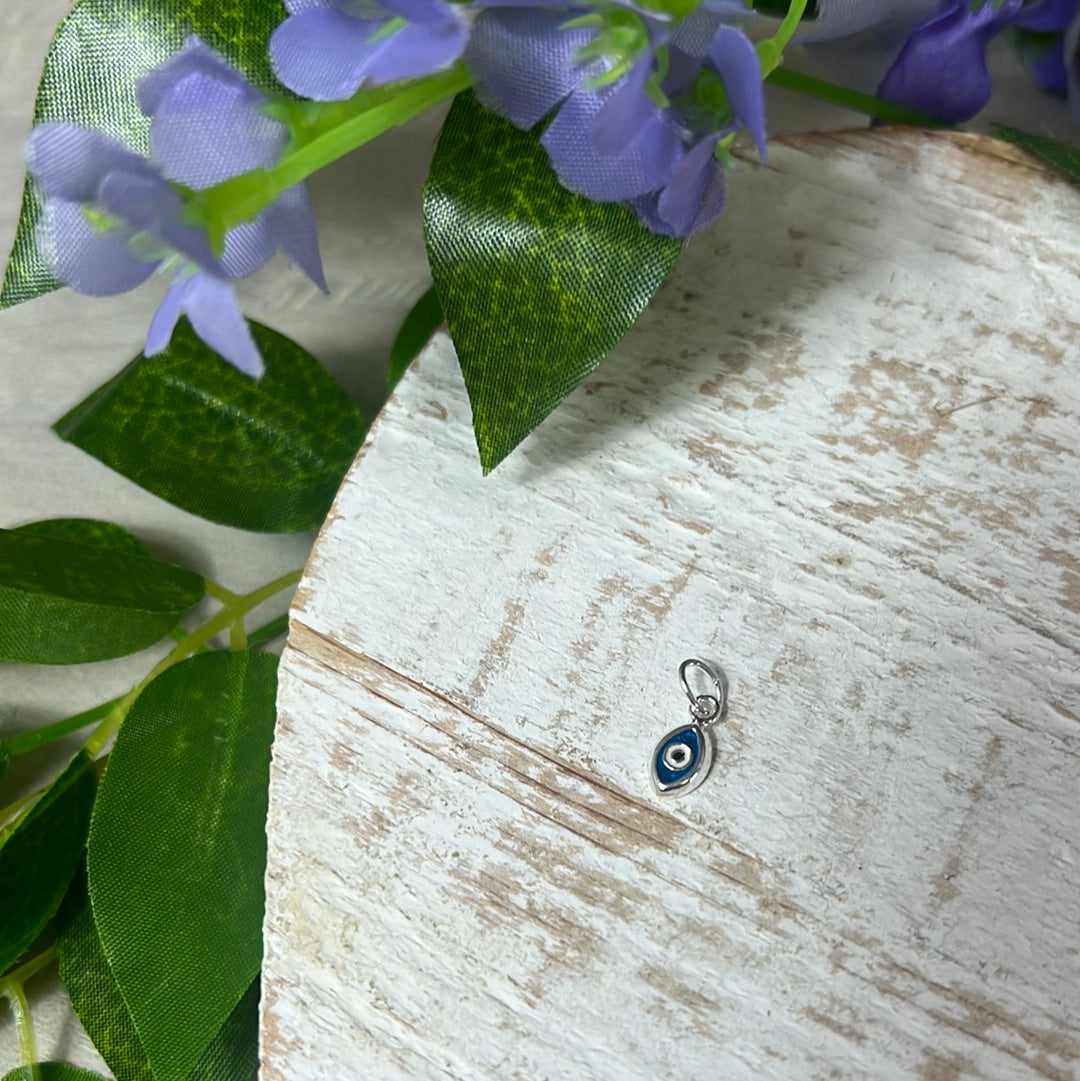 Evil Eye 925 Sterling Silver Pendant Charm
