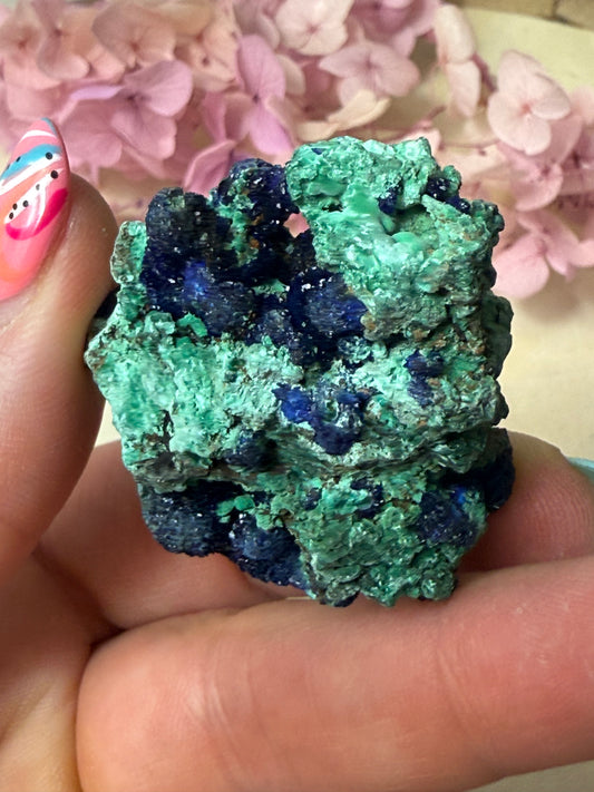 Azurite Specimen Chunk with Malachite
