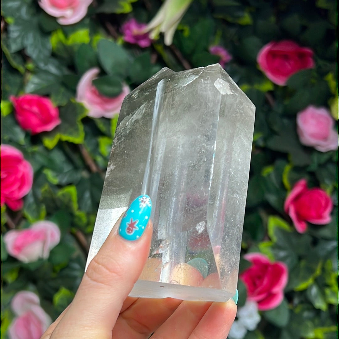 Twin Phantom Garden Quartz Tower Point