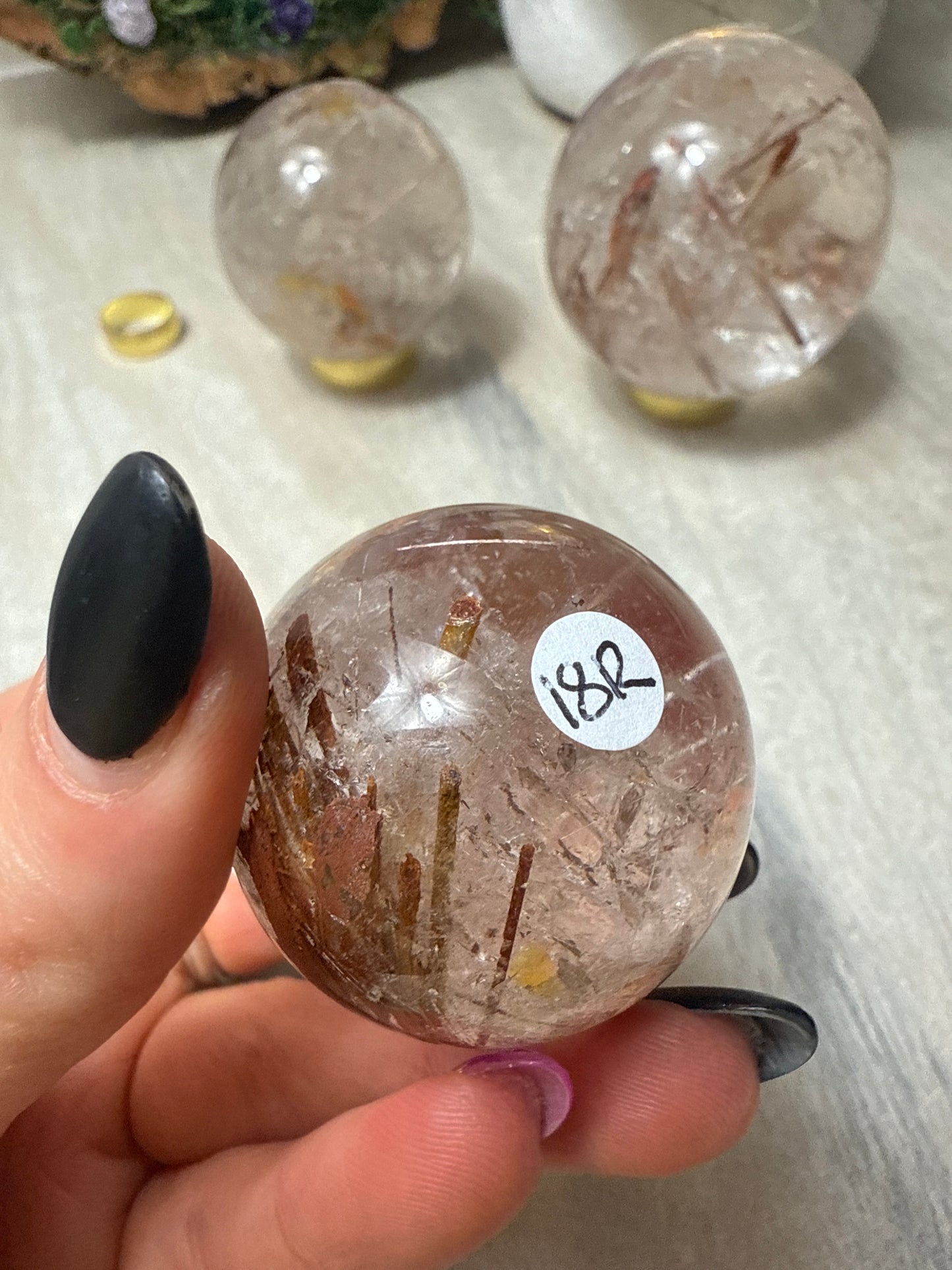 Rutile Rutilated Sphere