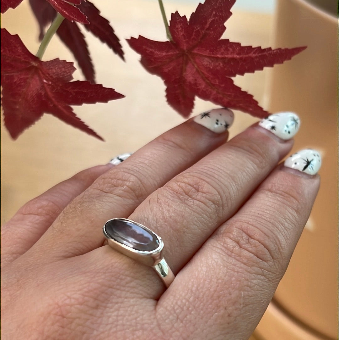 Bar Facet Sterling Silver Ring