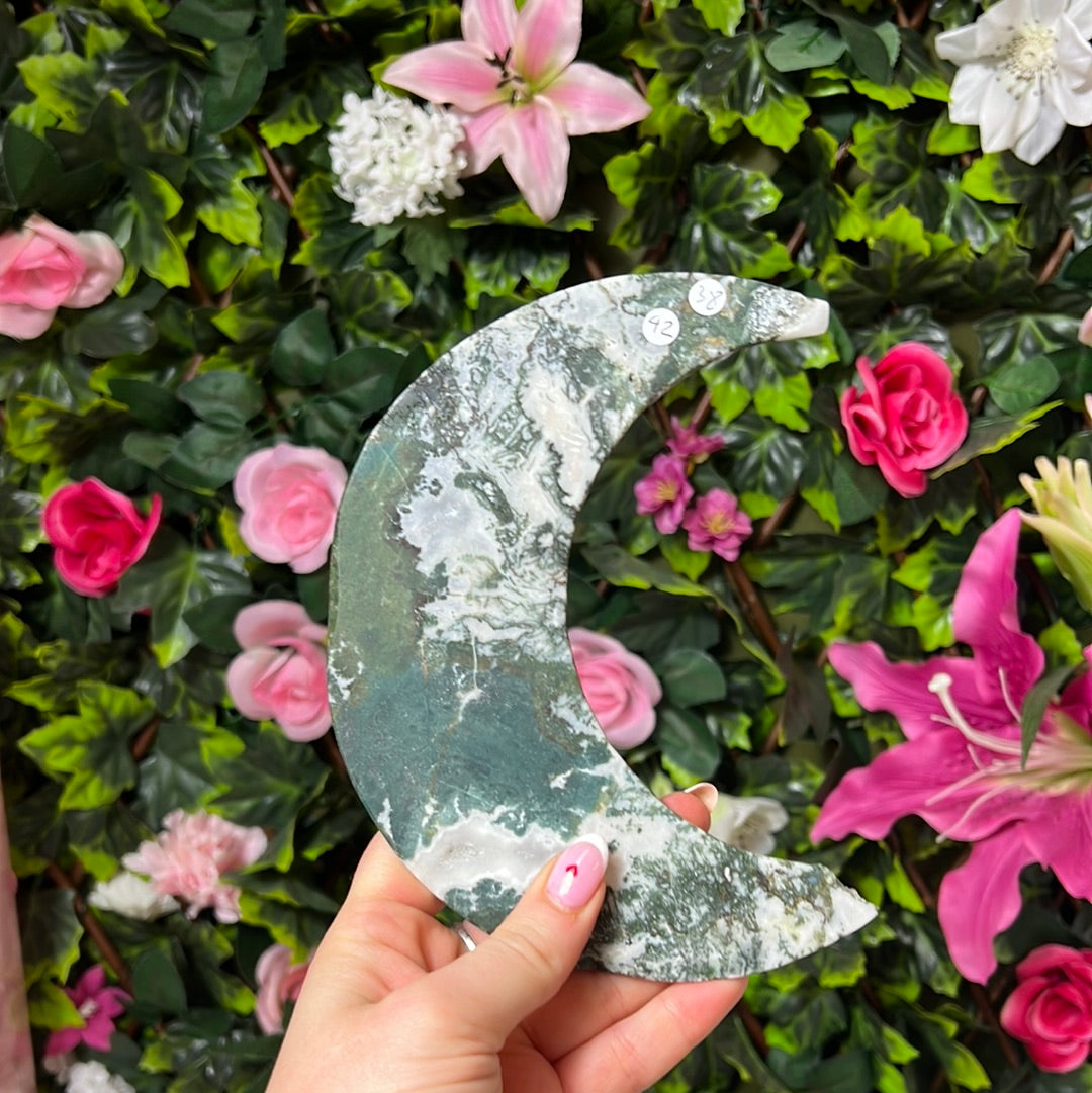 Moss Agate Moon