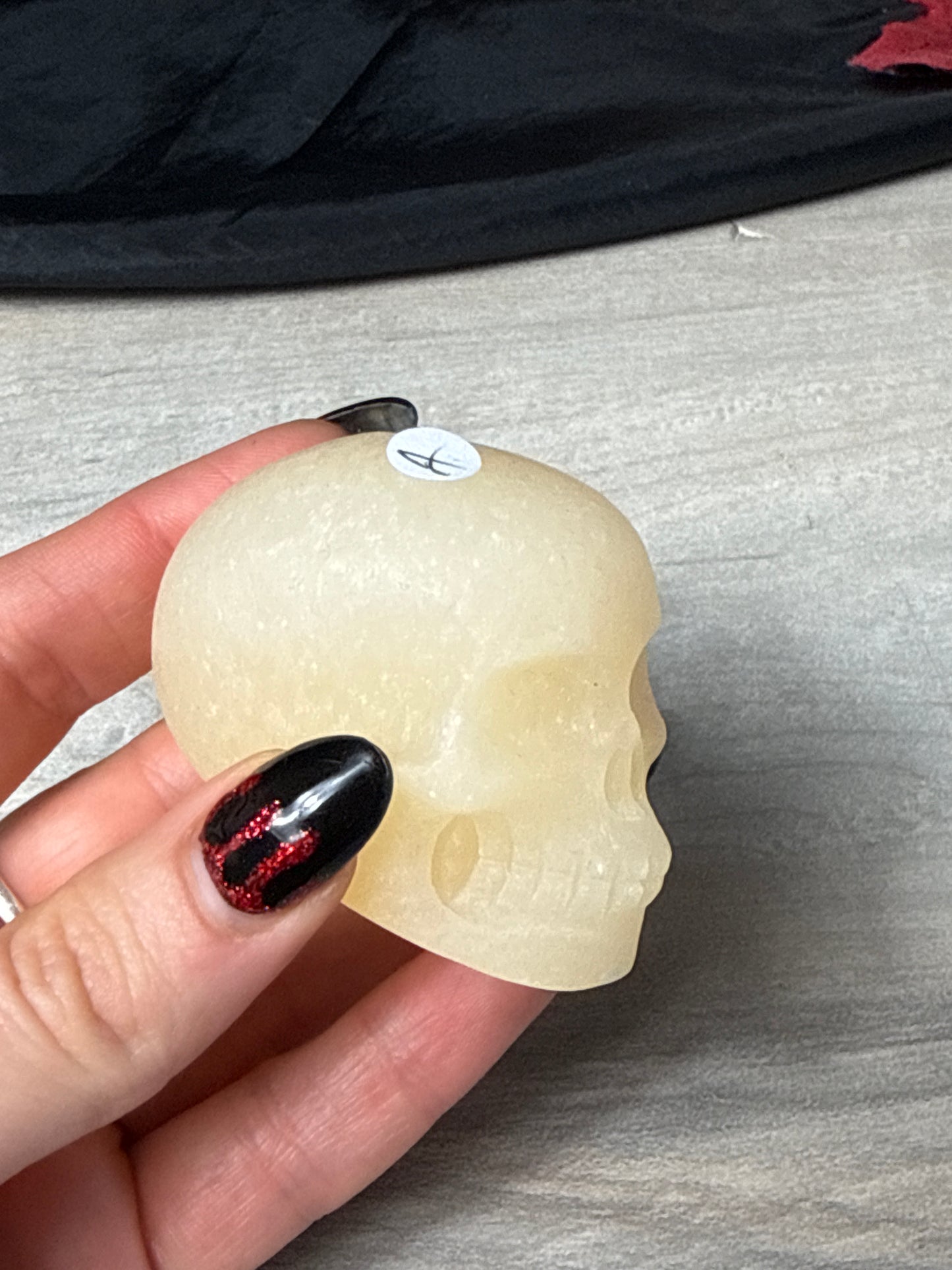 Orange Calcite Skull