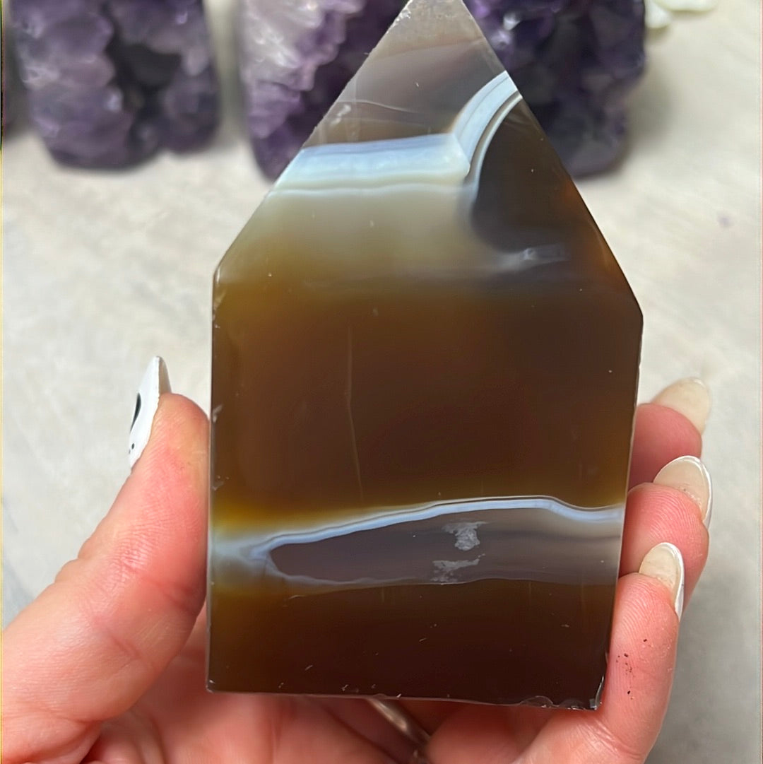 A Amethyst Agate Tower Points