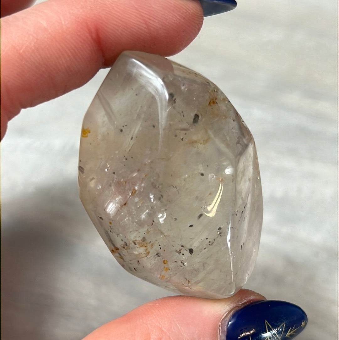 Pyrite in Quartz Freeform Polished Specimen