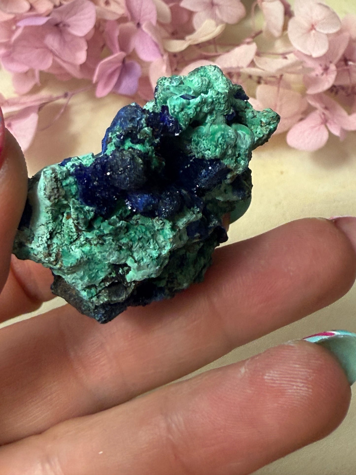 Azurite Specimen Chunk with Malachite