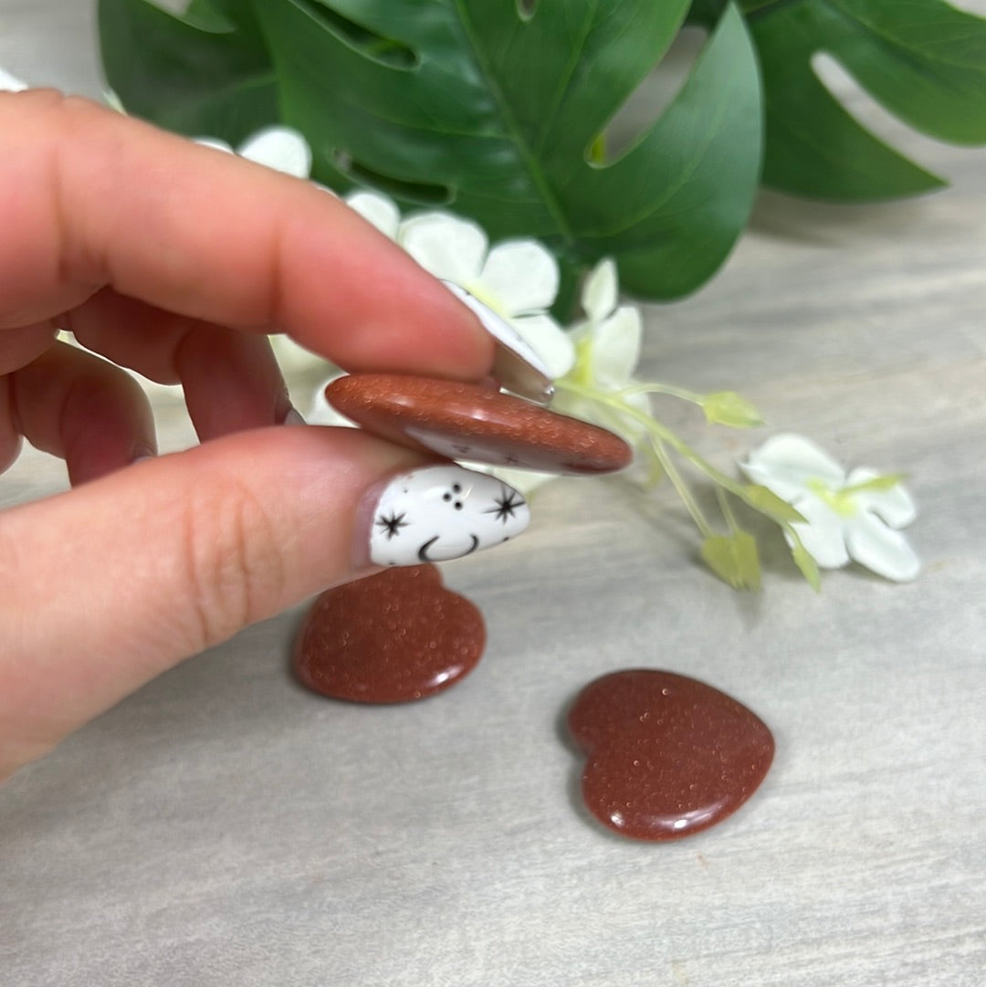 Goldstone Brown Sandstone Heart