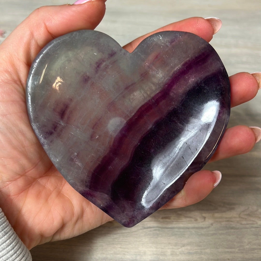 Fluorite Heart Bowl
