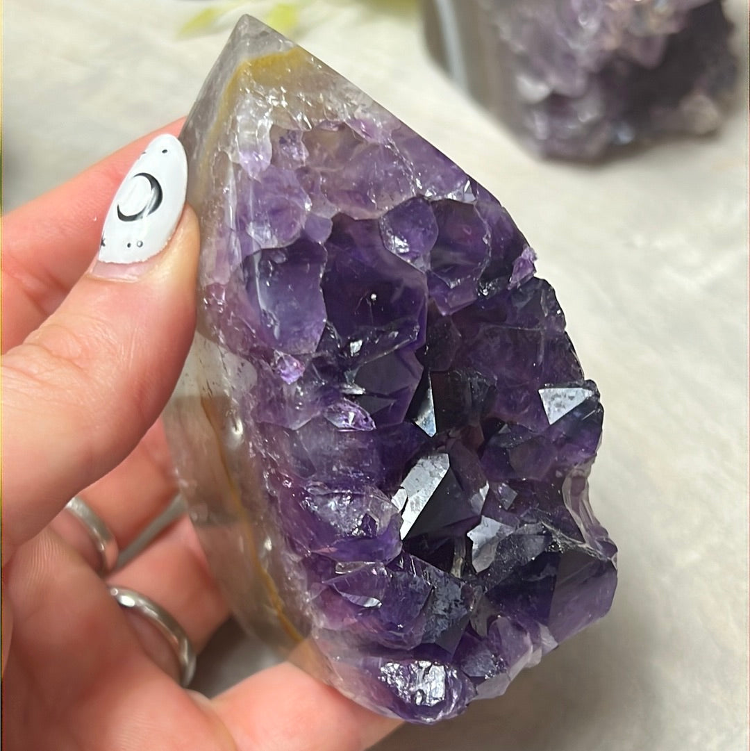A Amethyst Agate Tower Points