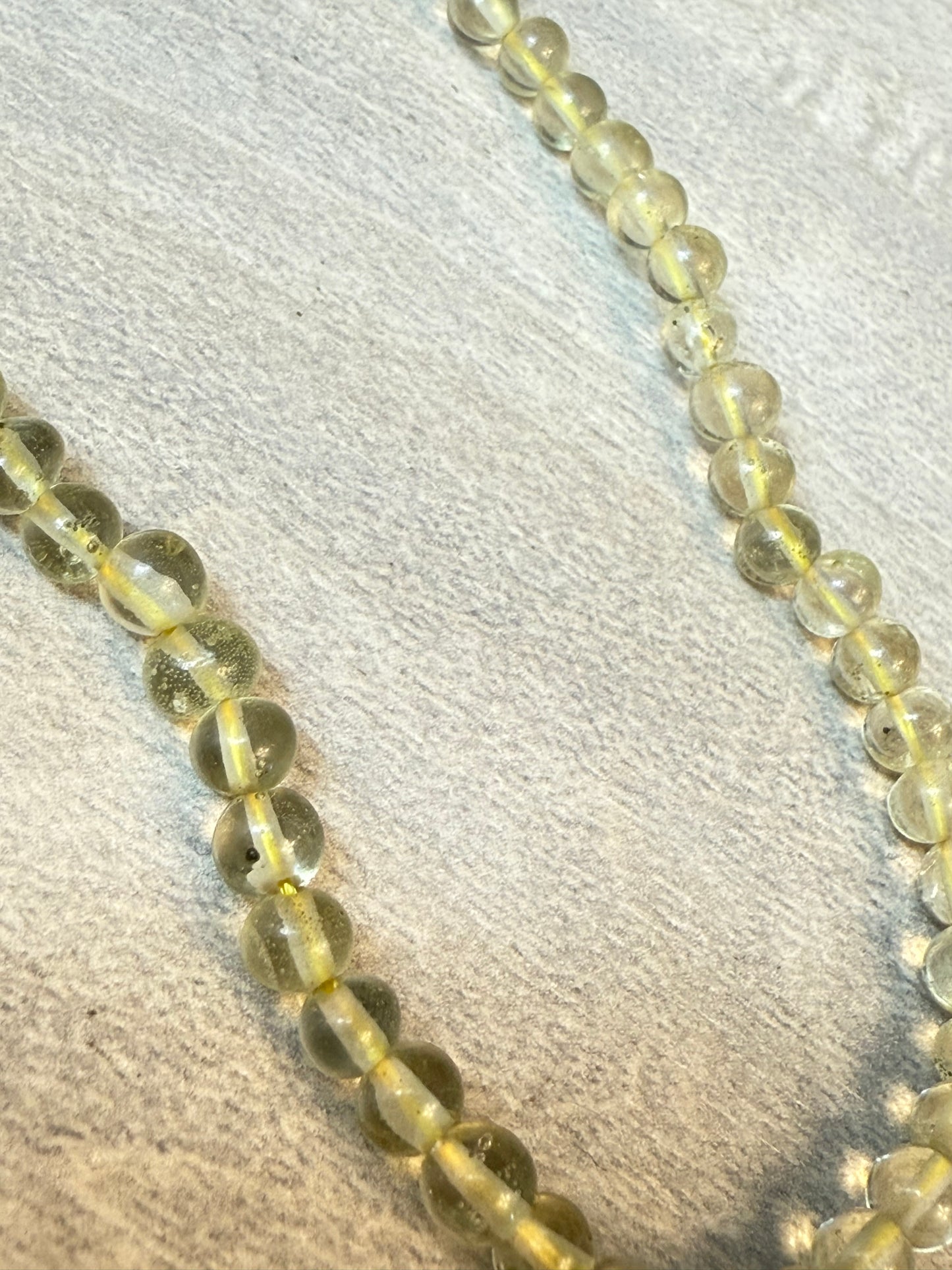 Lemon Topaz 18’’ Sterling Silver 925 Necklace