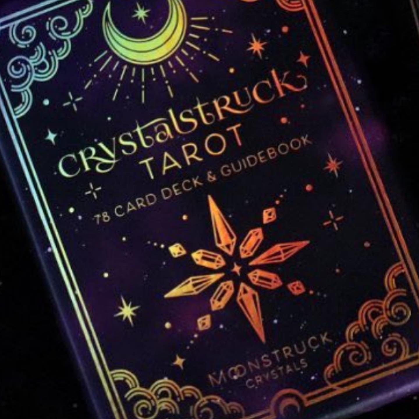 GOLD Crystalstruck Tarot Cards Card Deck - By Moonstruck Crystals