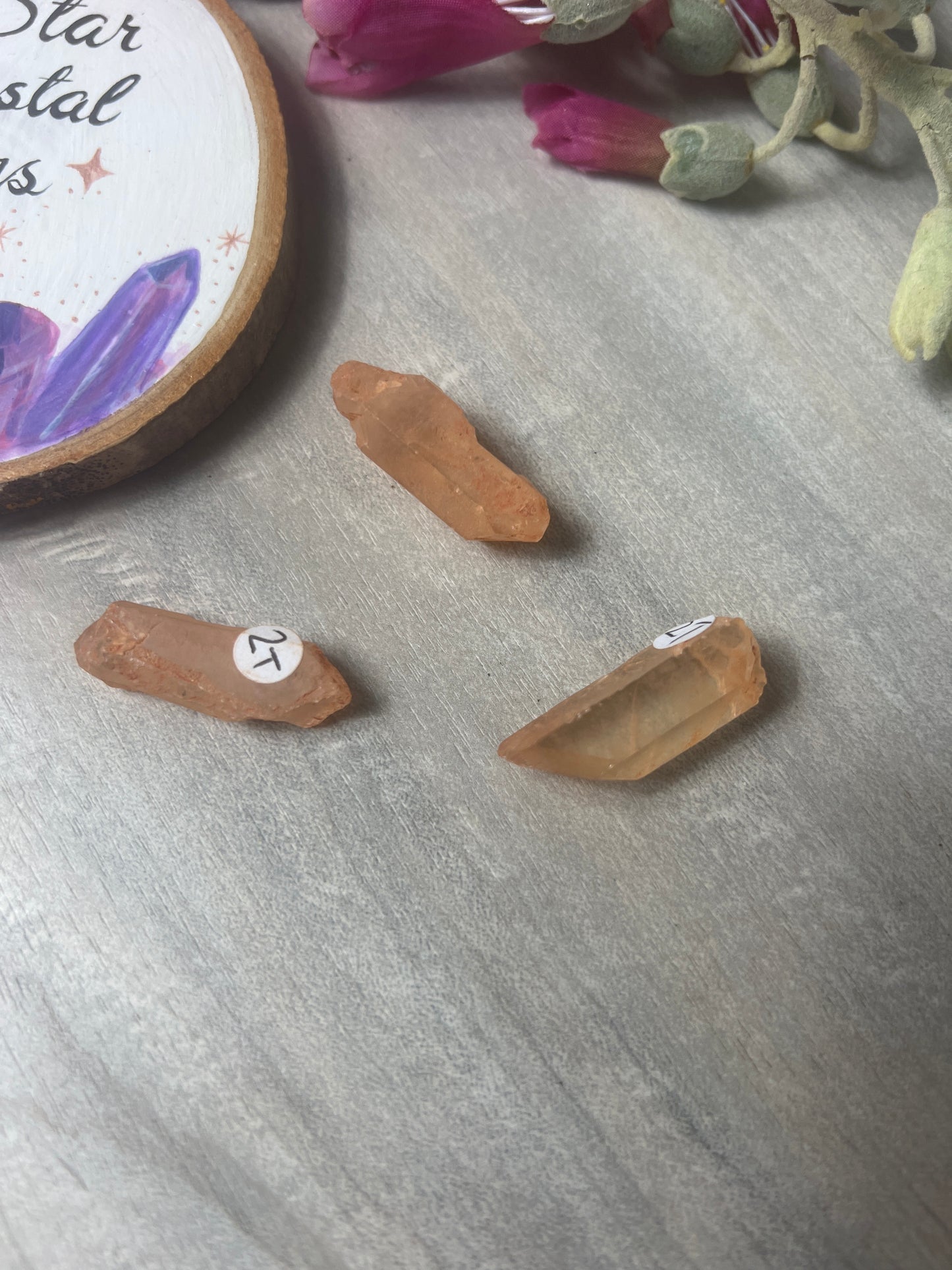 Raw Small Tangerine Quartz Specimen Tumble