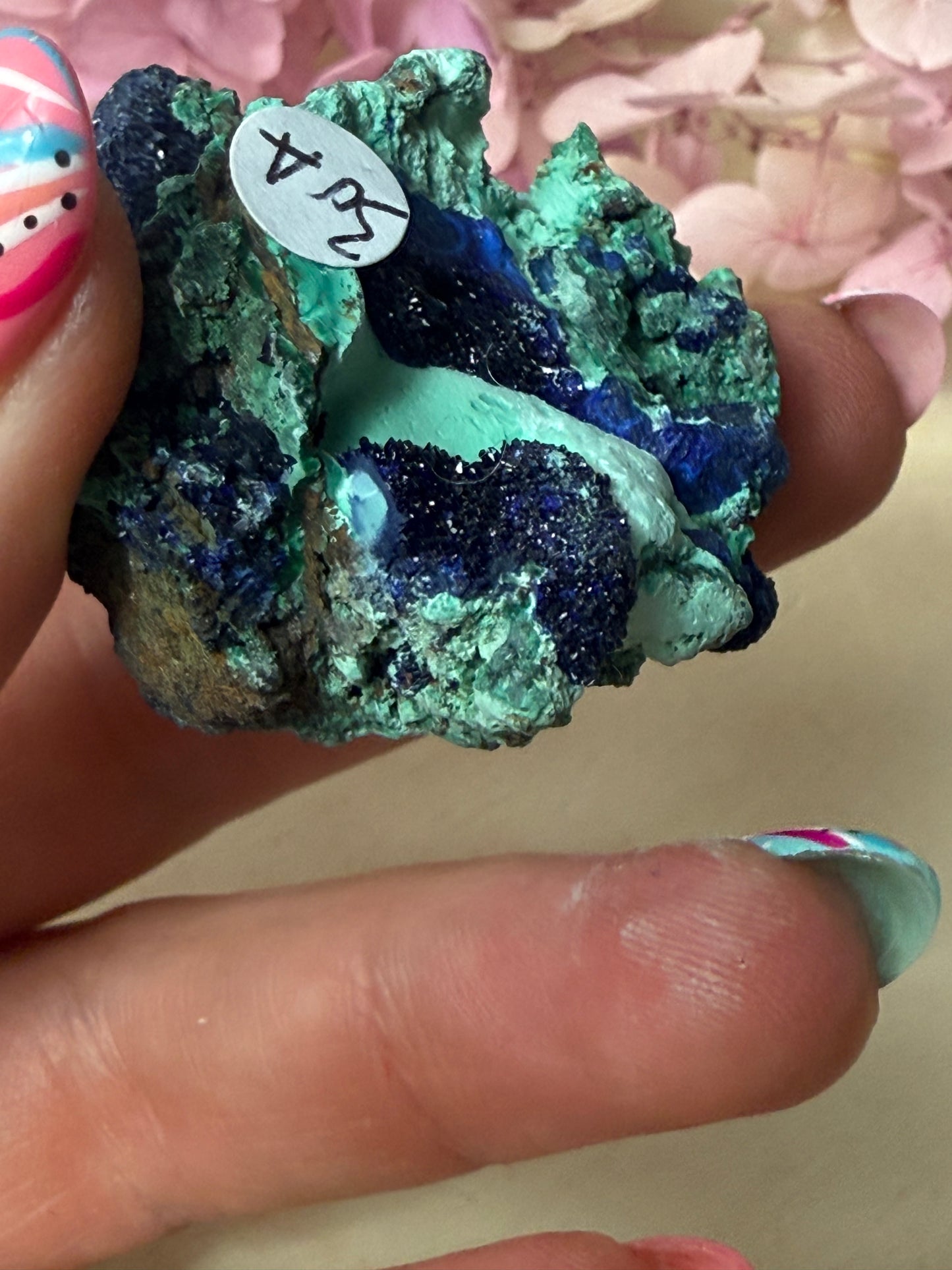 Azurite Specimen Chunk with Malachite