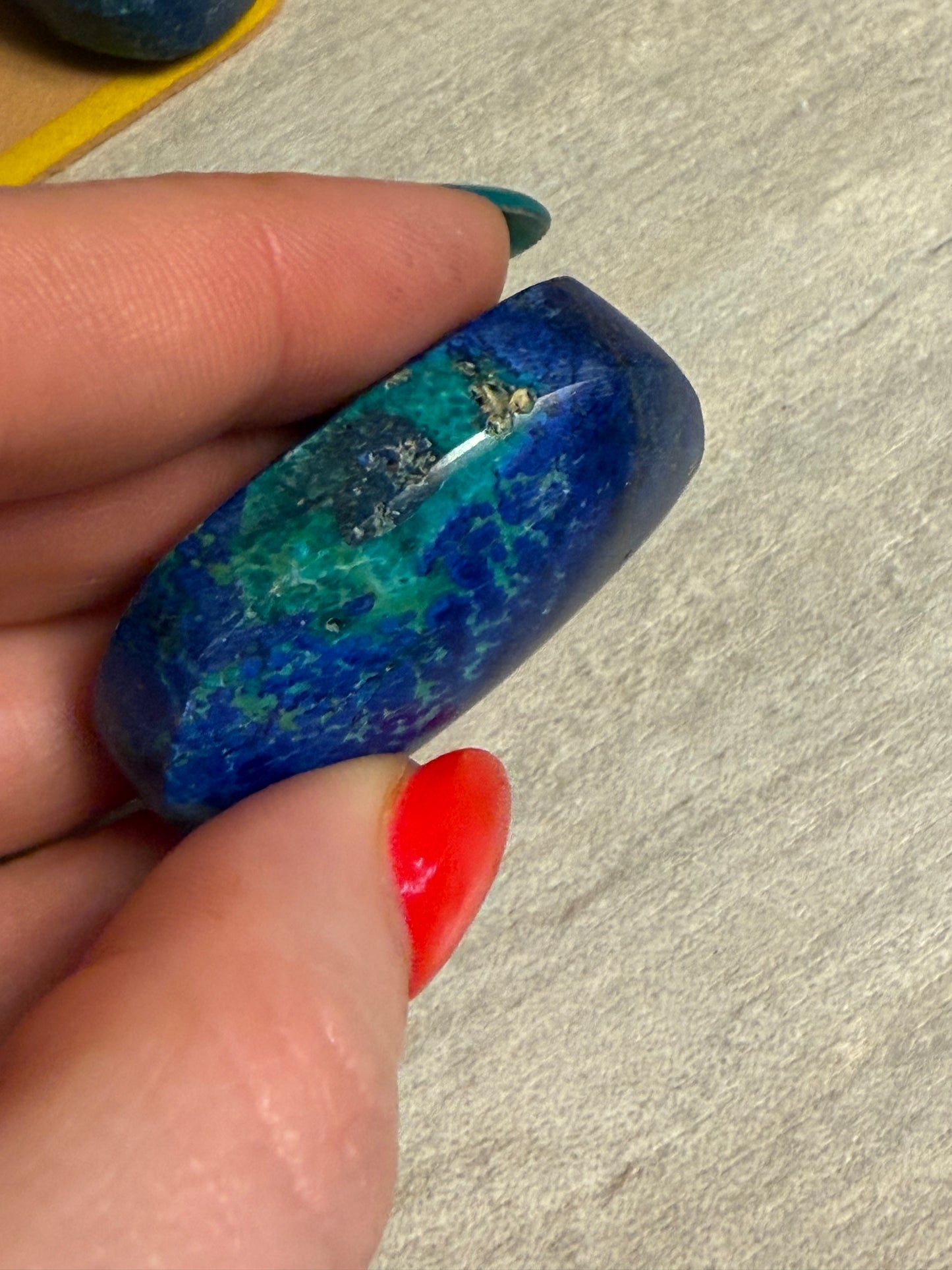 Azurite Palm Stone