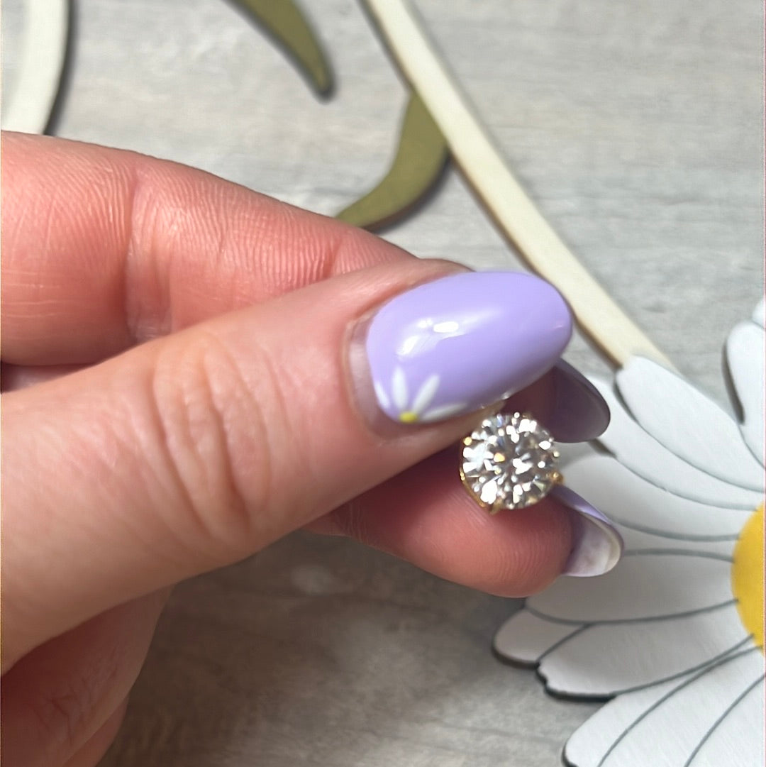 Moissanite 925 Sterling 24ct Gold Pendant - 1.65ct