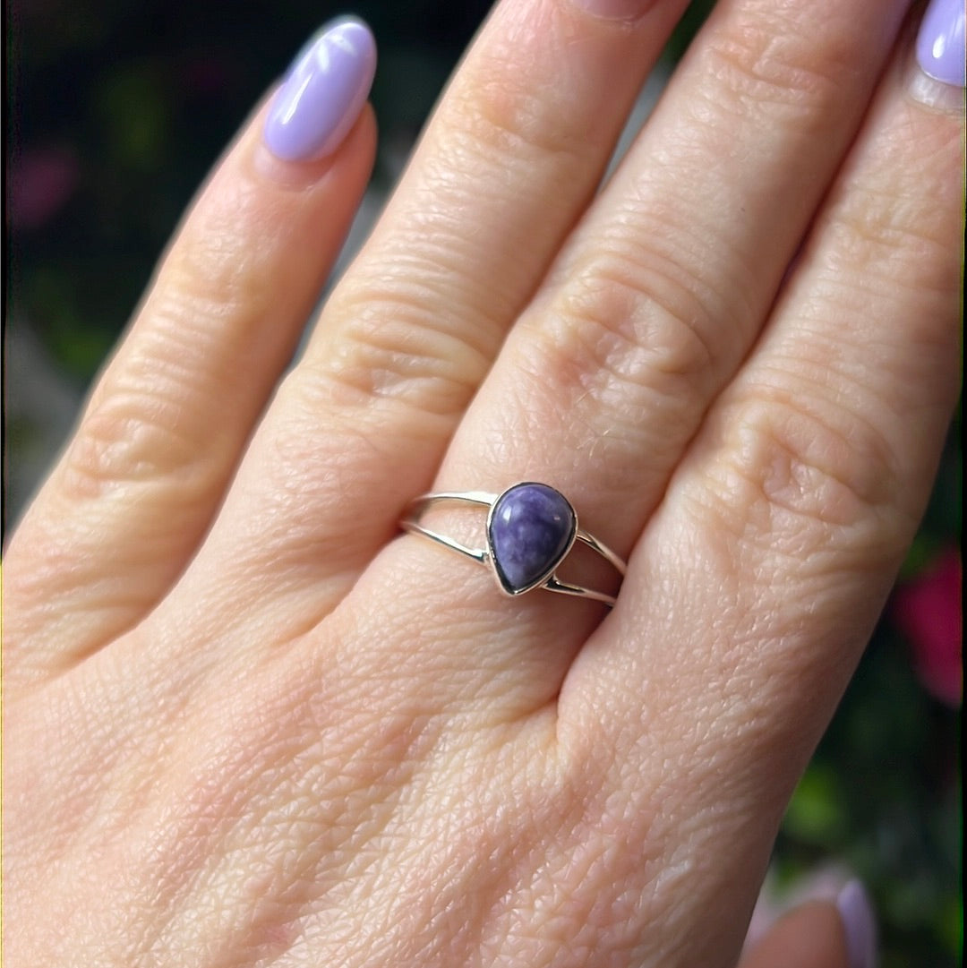 Tiffany stone 925 Silver Ring -  Size O