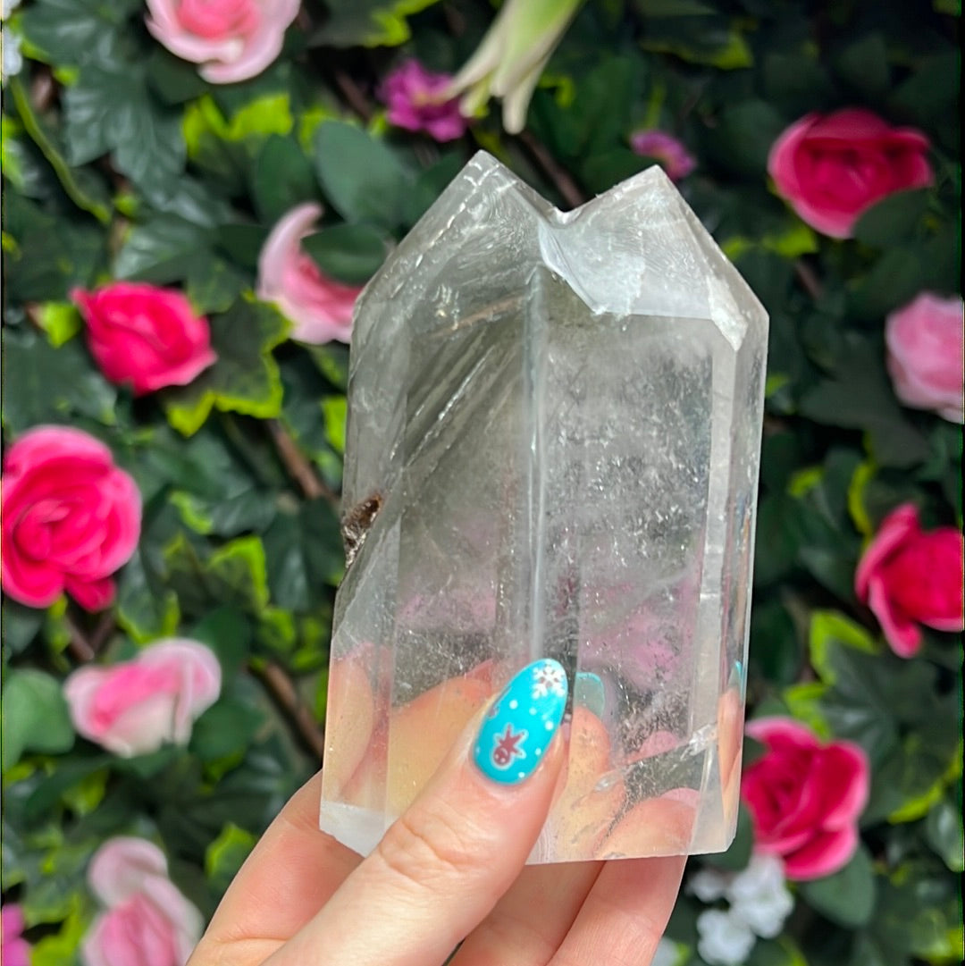Twin Phantom Garden Quartz Tower Point