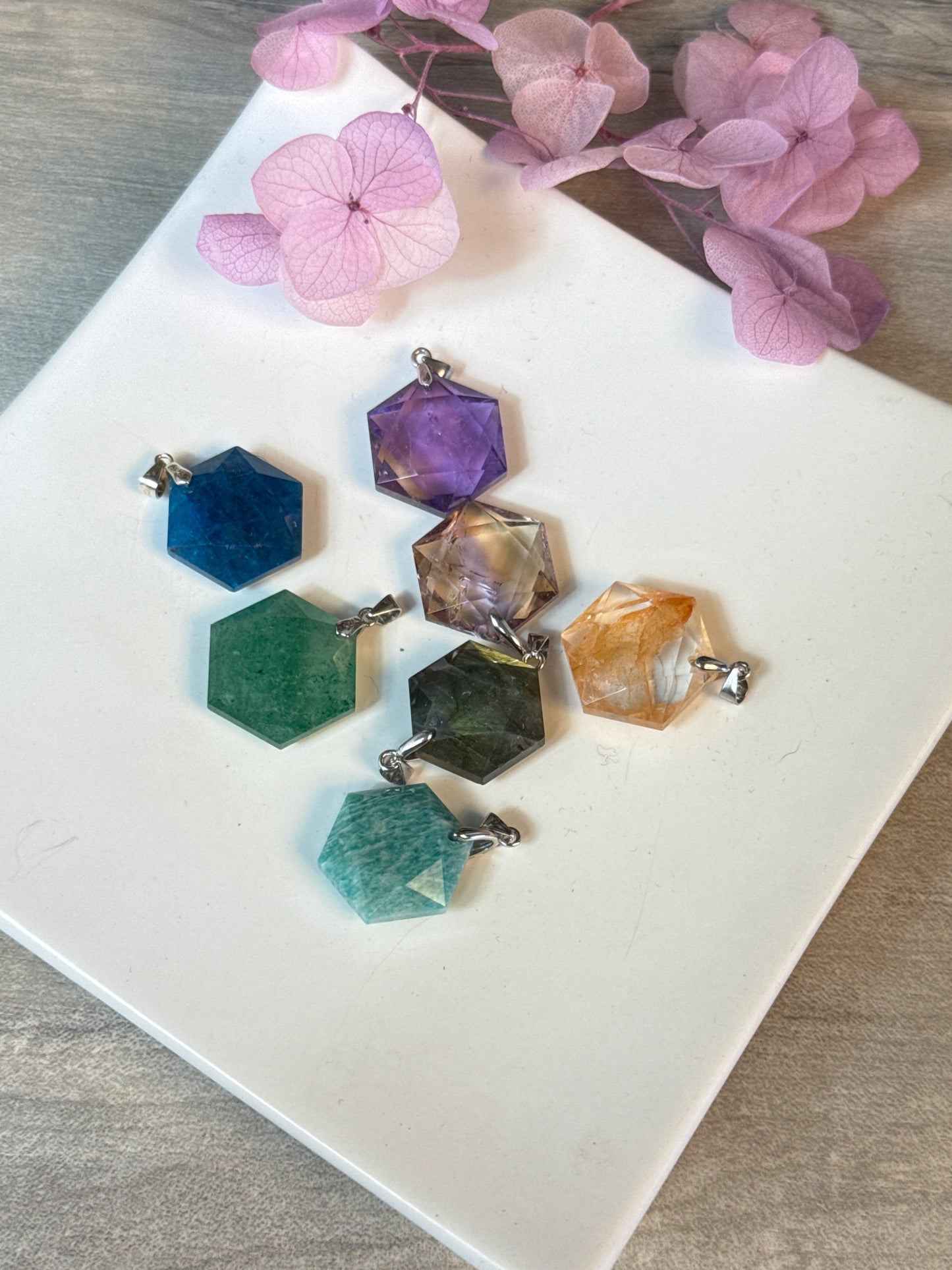 Hexagon / Star of David Sterling Pendant