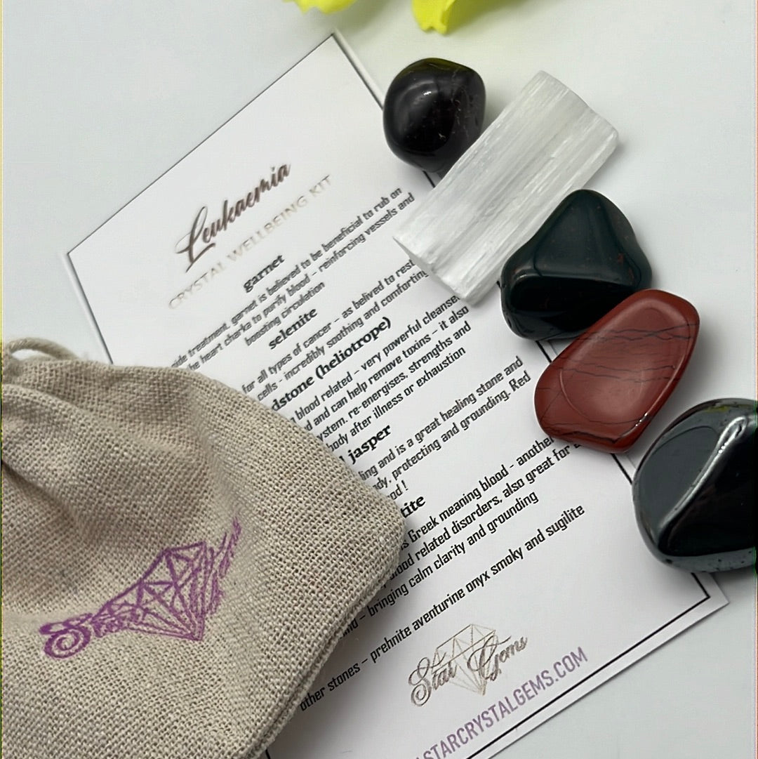 Starcrystalgems - Leukaemia Cancer Support - Tumblestone Kit