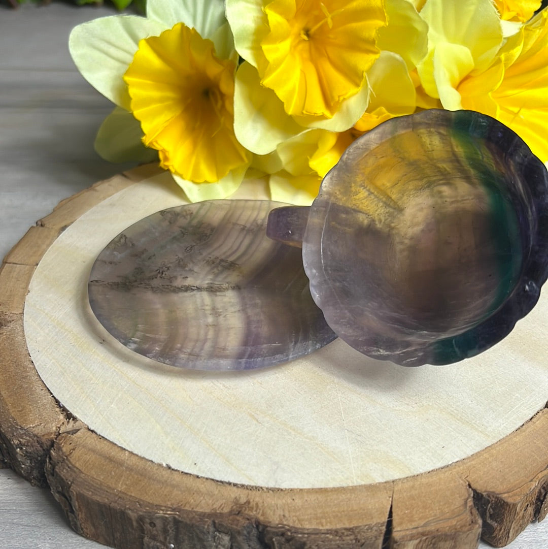 Fluorite Hand Carved Cup