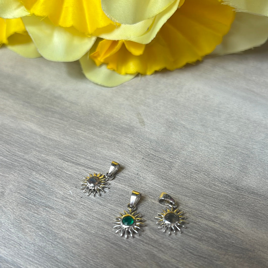 Sun - 925 Sterling Silver Pendant