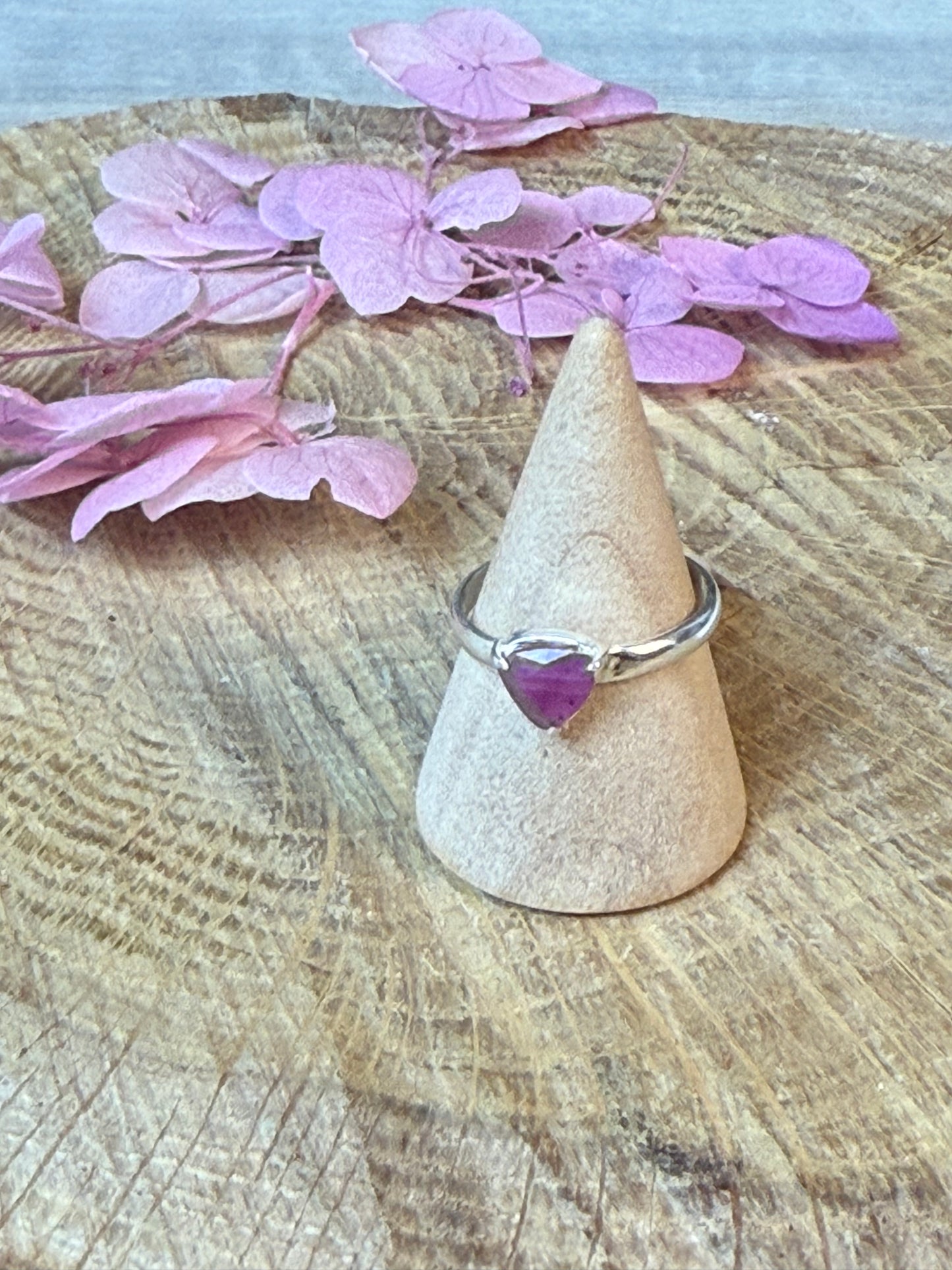 Ruby 925 Silver Ring - Size M