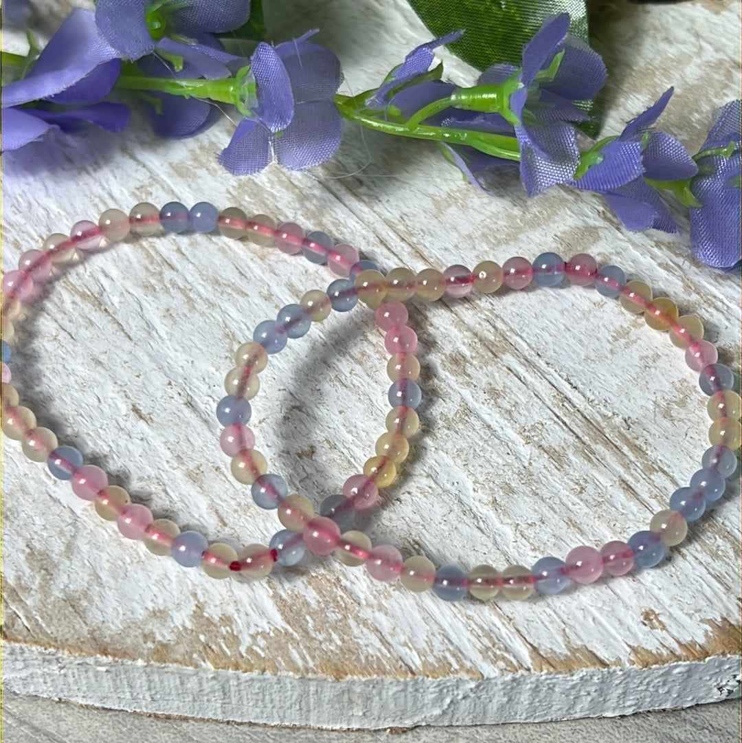 4mm Morganite Bead Bracelet