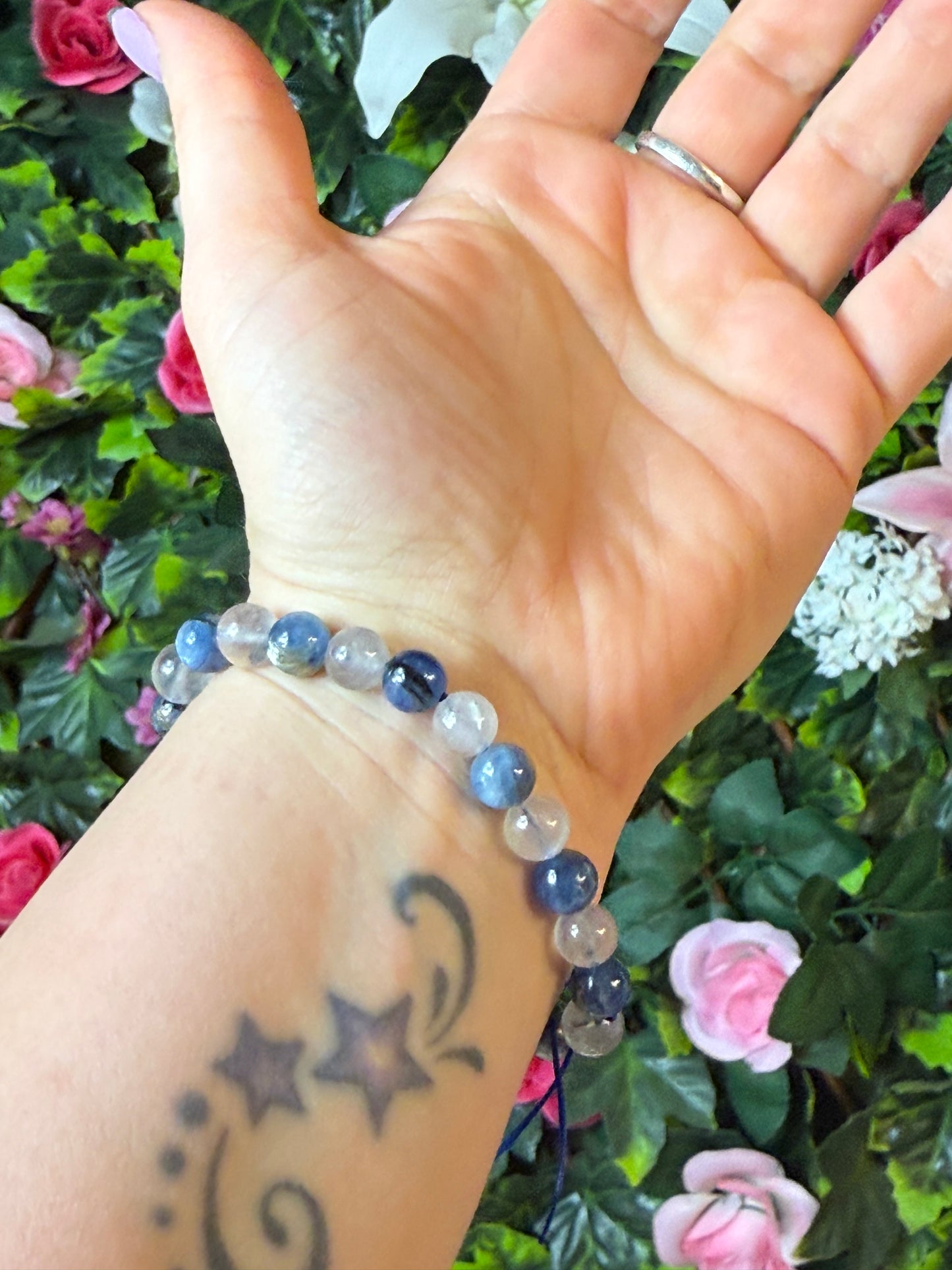 Kyanite & Quartz Mix Bead Bracelet