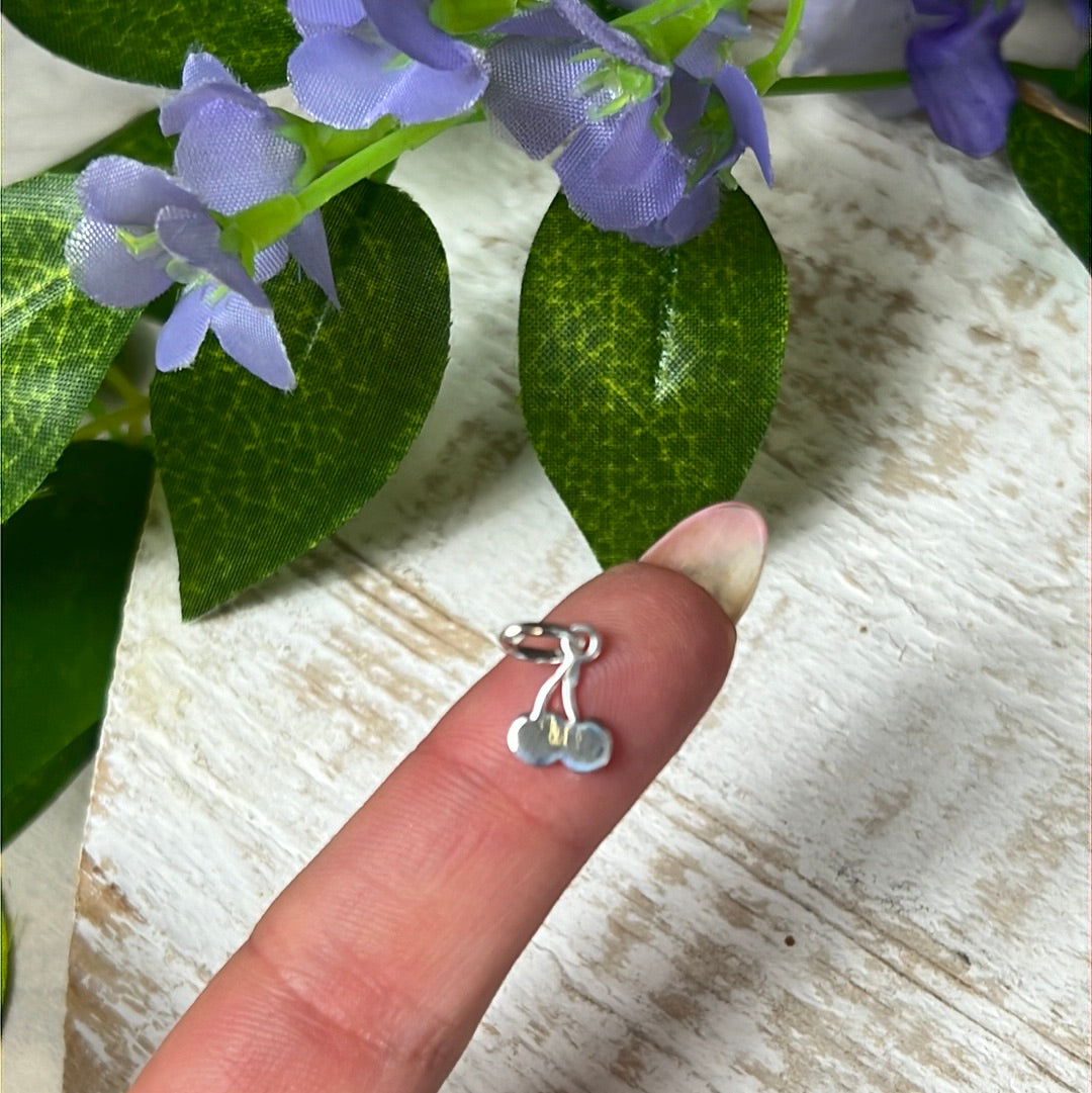 Cherries 925 Sterling Silver Pendant Charm