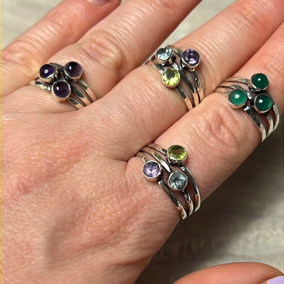 Triple Band Ring Sterling Silver 925