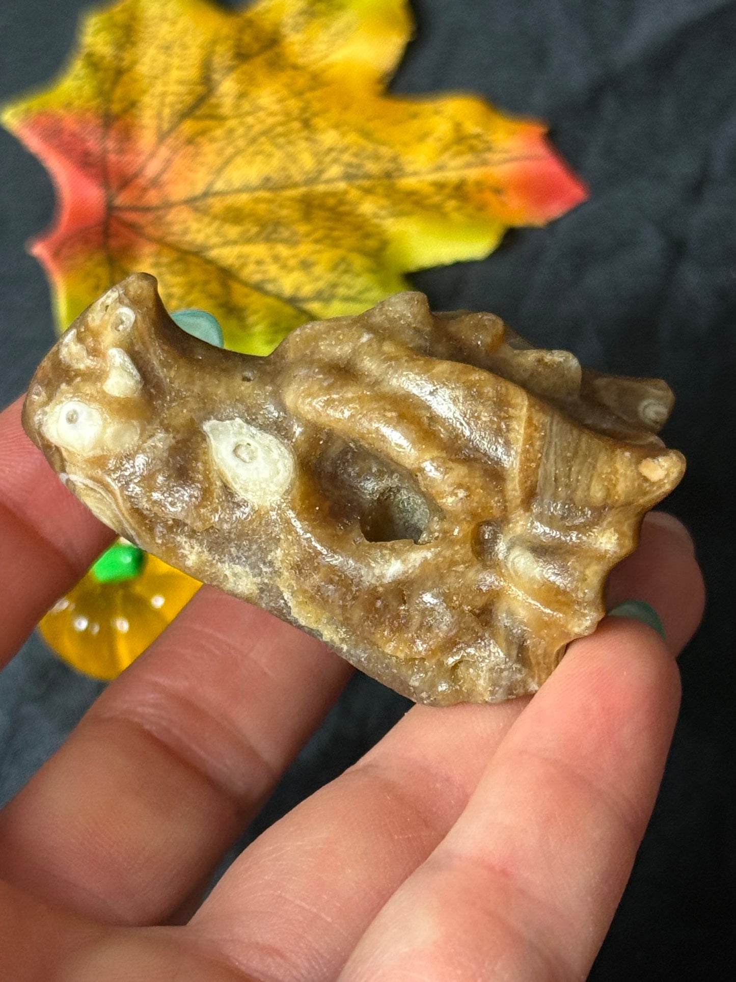 Honey Calcite Dragon
