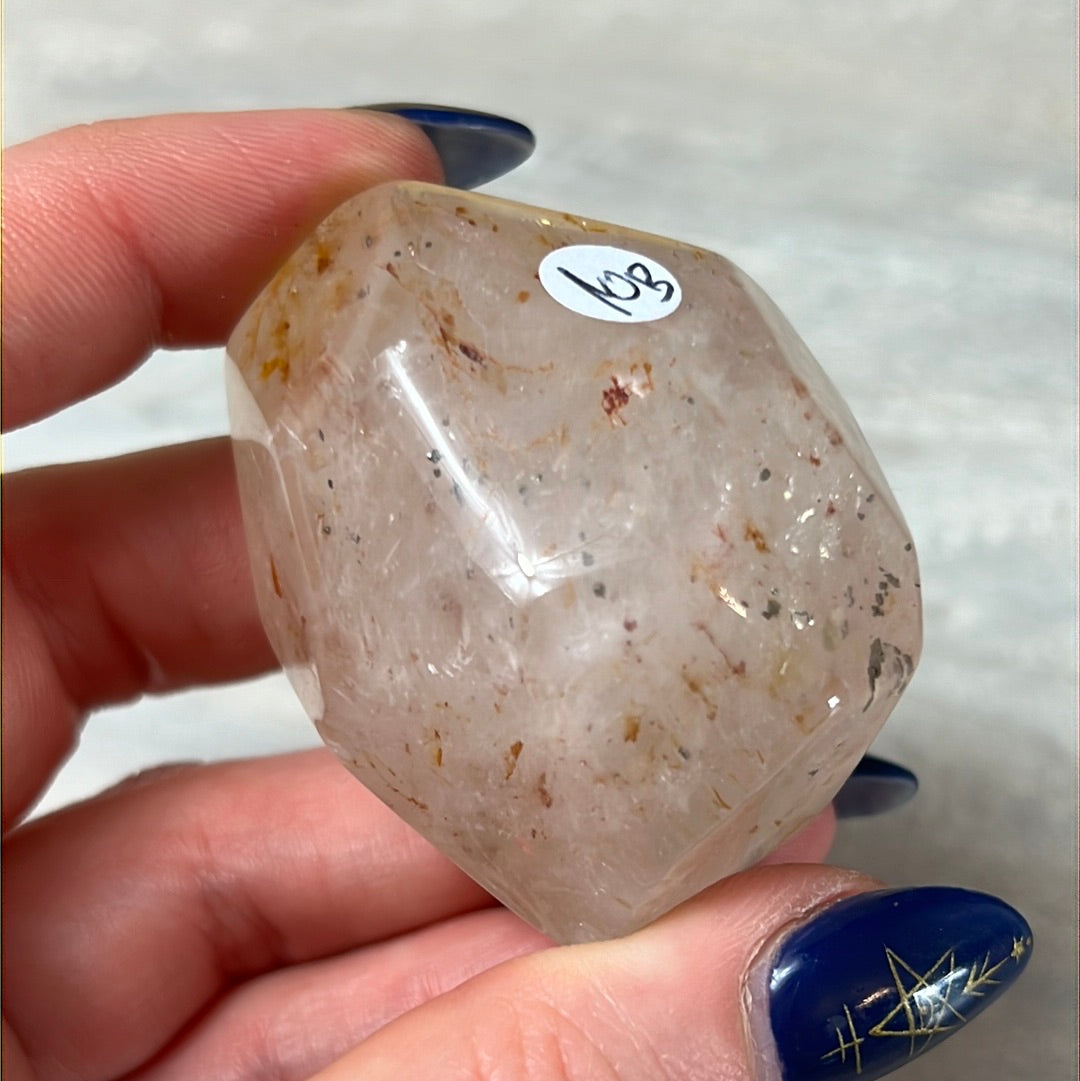 Pyrite in Quartz Freeform Polished Specimen