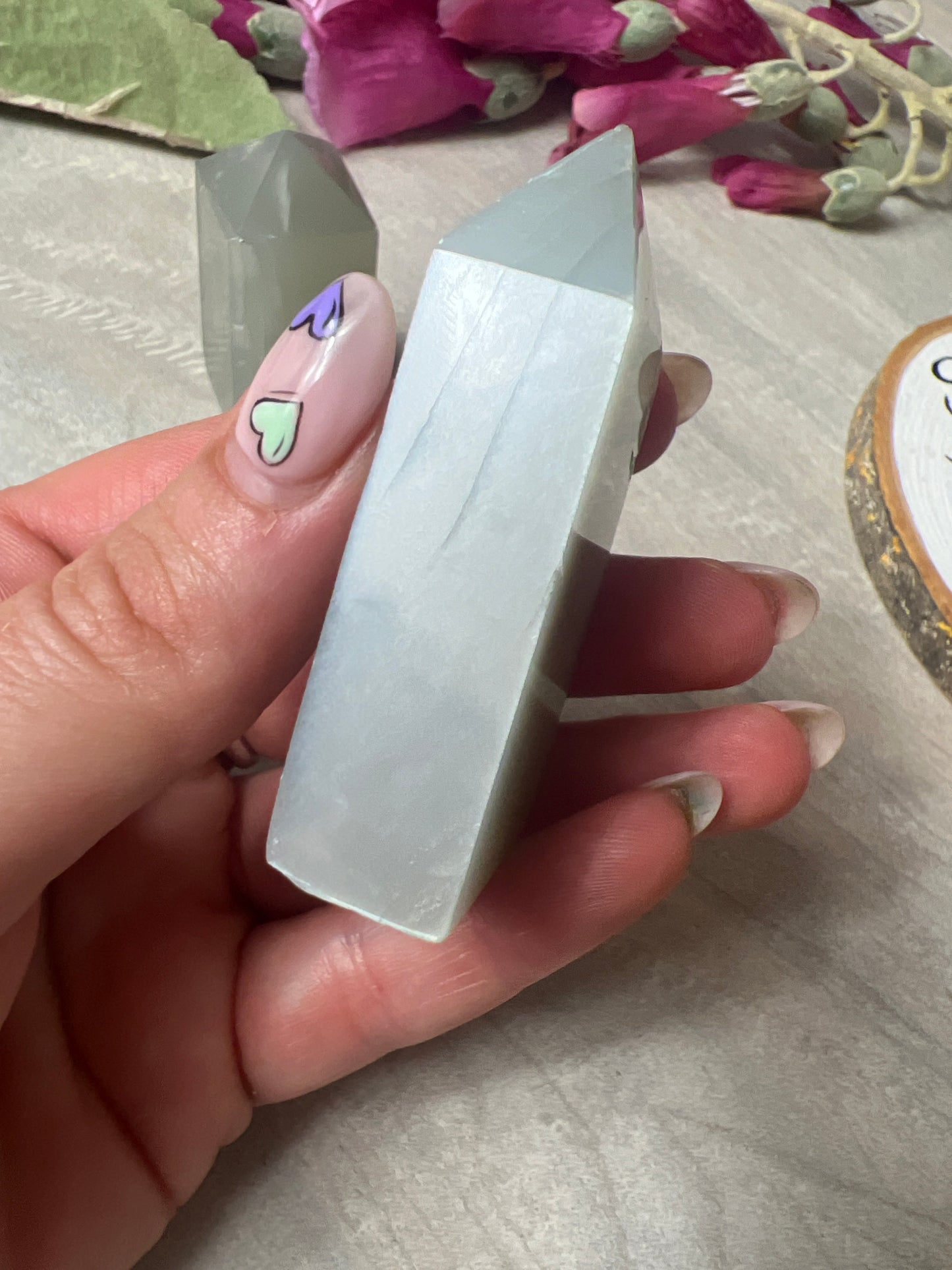 Sage Green Moonstone tower point