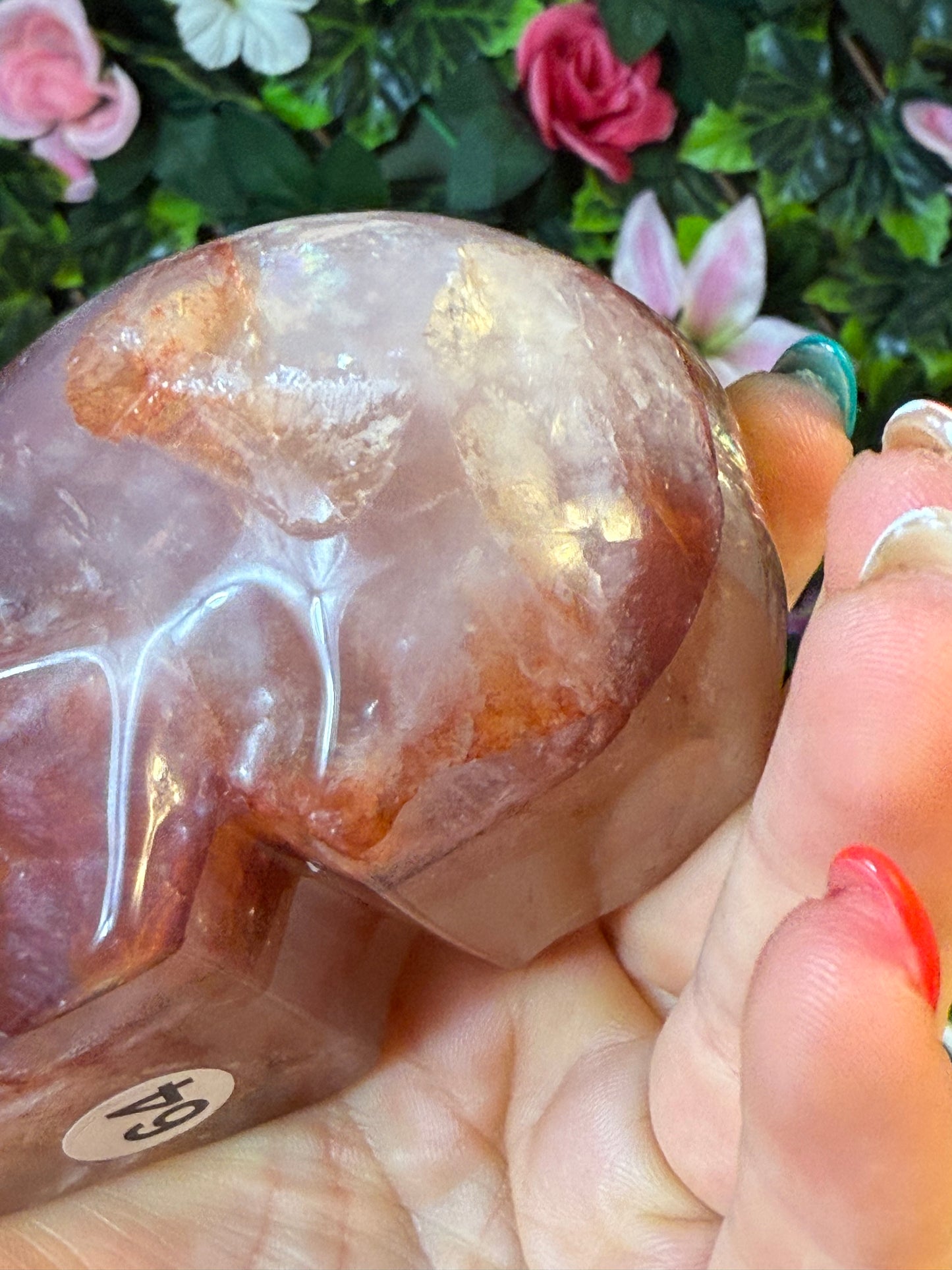 Fire Quartz Skull
