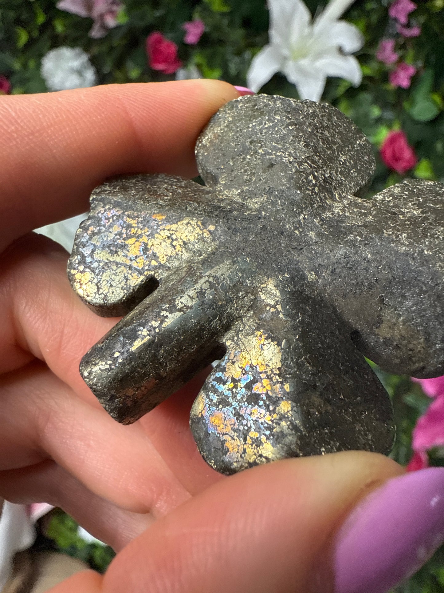 Lucky Pyrite Four leaf clover / shamrock ☘️