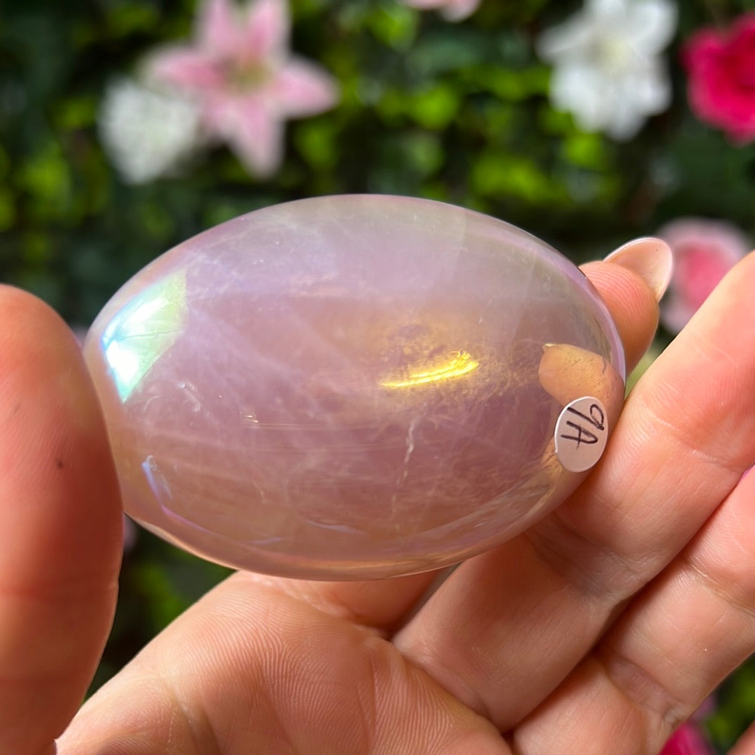 Aura Rose Quartz Palm