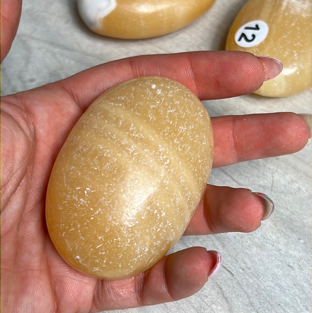 Large Orange Calcite Palm