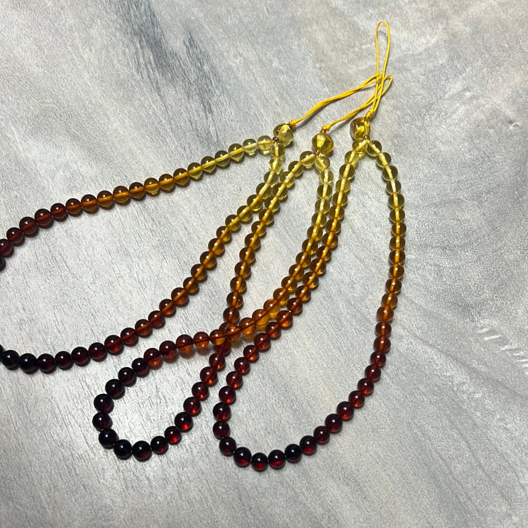 Ombré Amber Phone Charm Strap Bracelet Chain Accessories Keyring