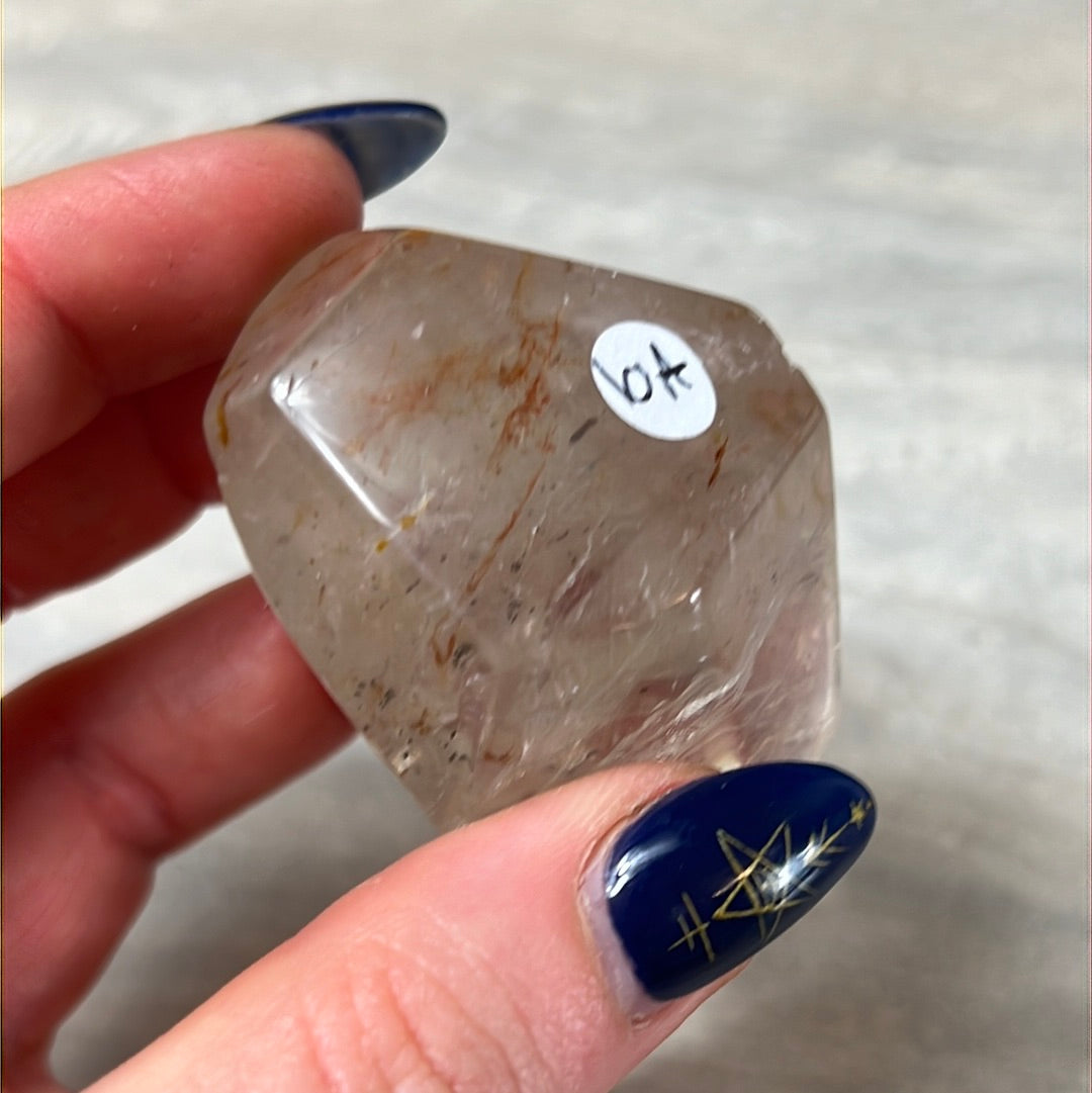 Pyrite in Quartz Freeform Polished Specimen