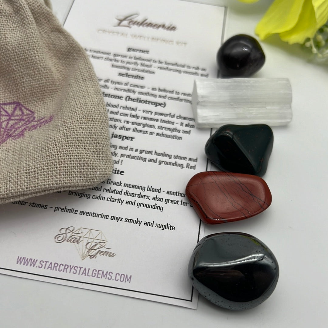 Starcrystalgems - Leukaemia Cancer Support - Tumblestone Kit
