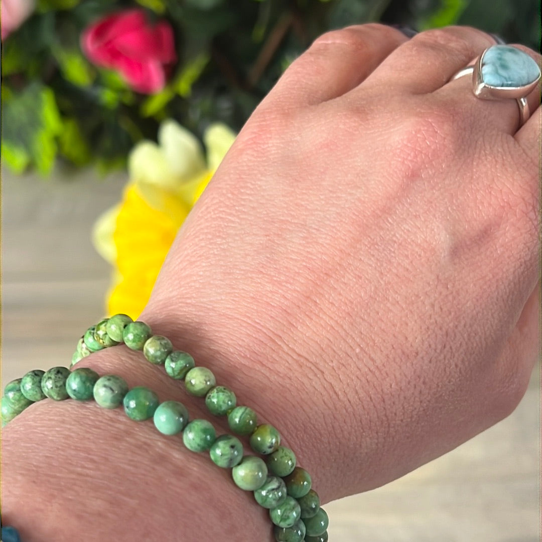 Variscite Bead Bracelet