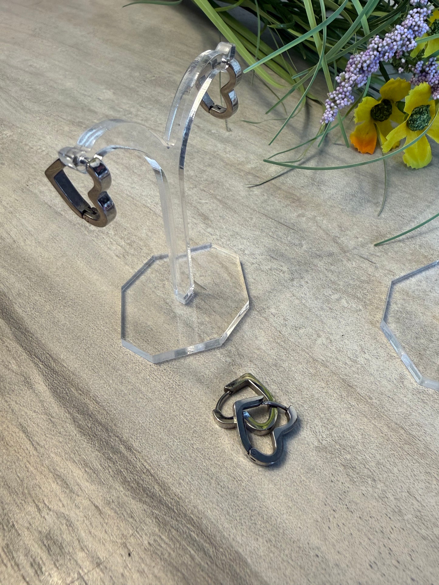 Heart Hoop Earrings