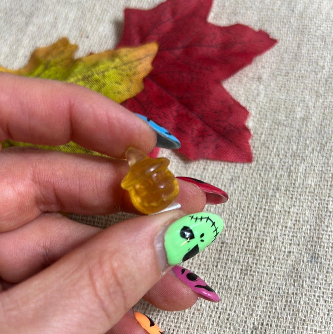 Mini Yellow Fluorite Pumpkin