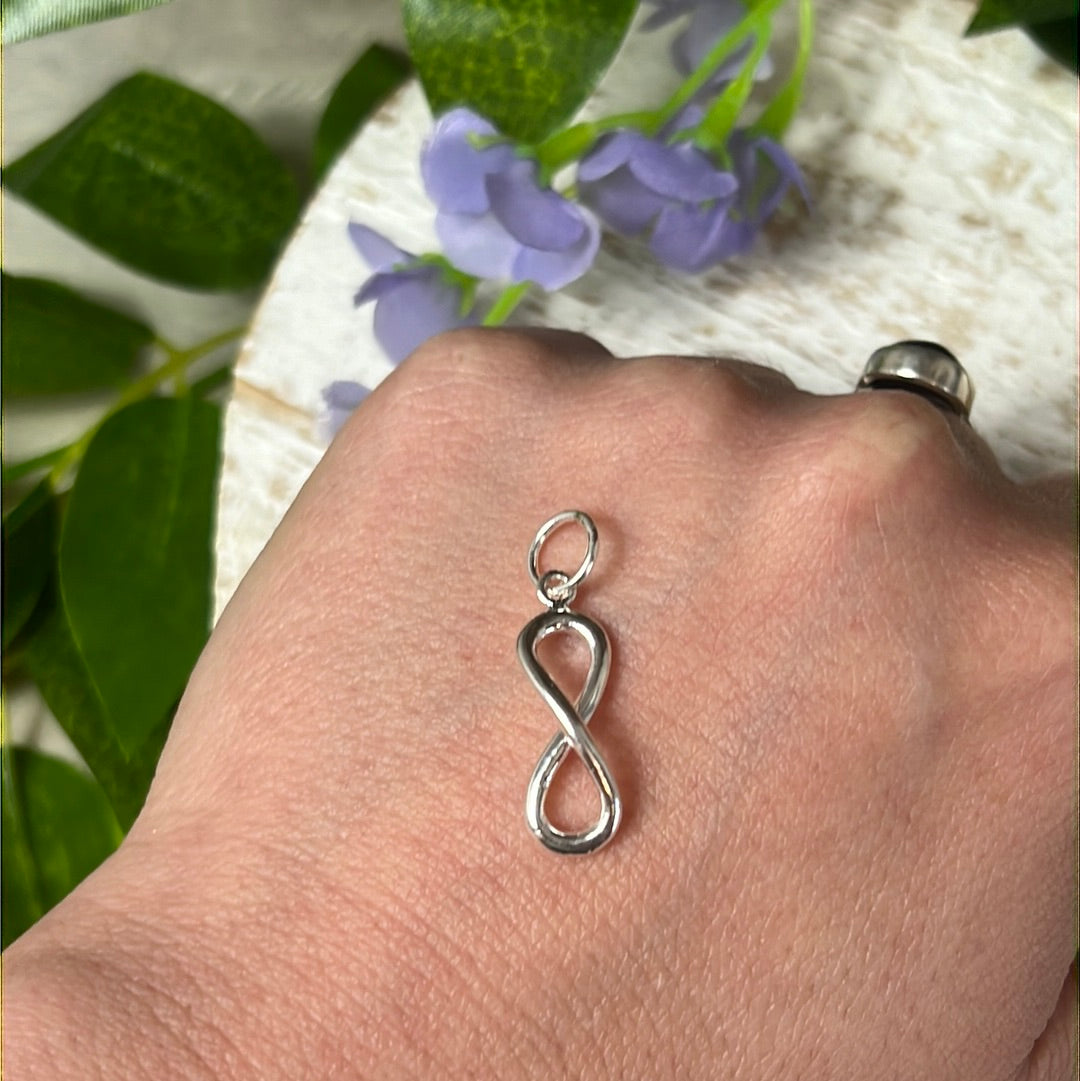 Infinity 925 Sterling Silver Pendant Charm